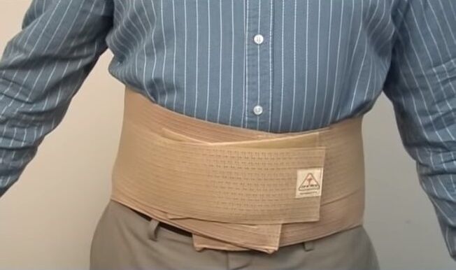 corset pentru durerile de spate